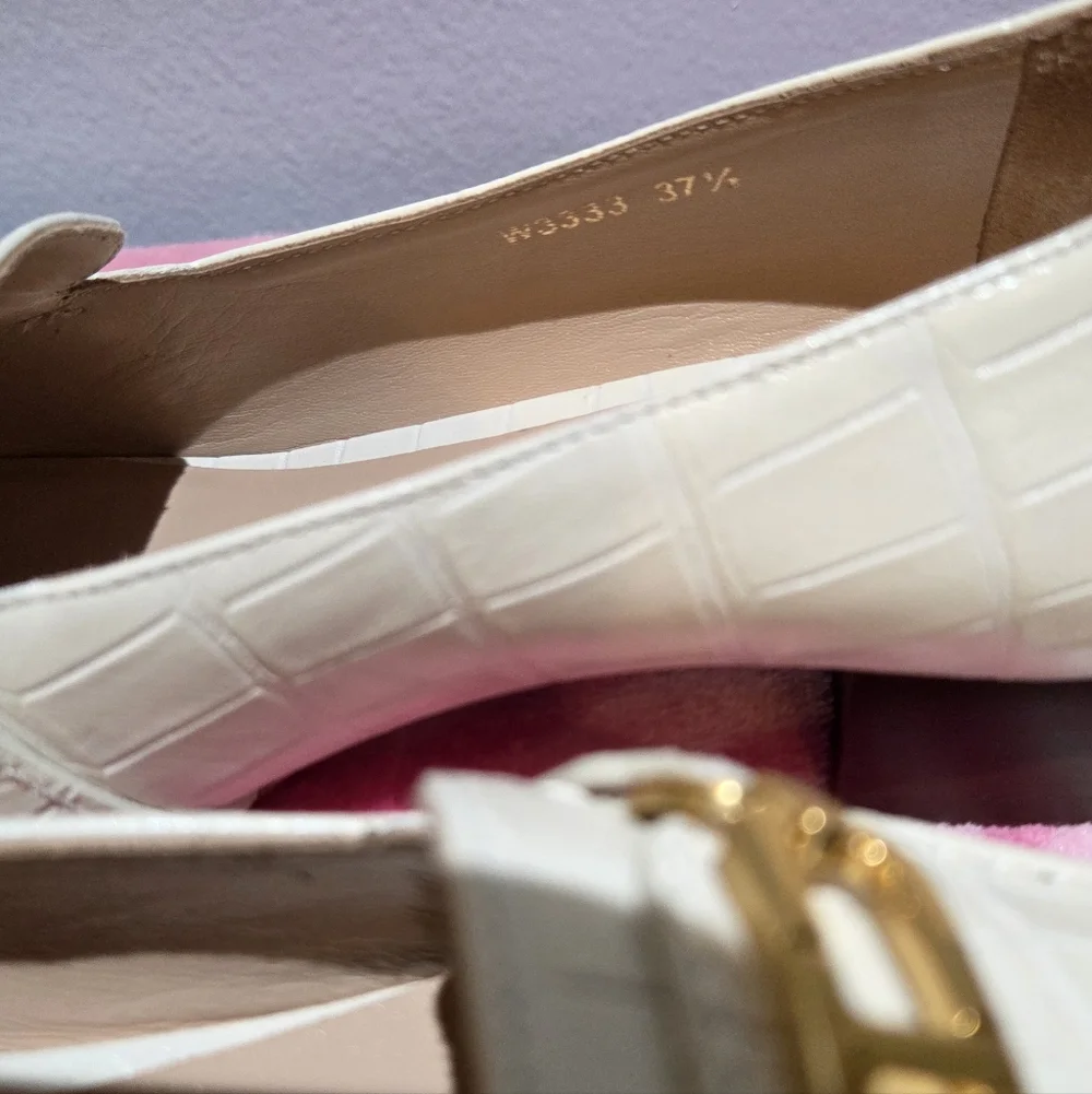 Women's Tom Ford Whitney Crocodile Chain Loafer, Size 37.5 NWOB - Picture 11 of 11